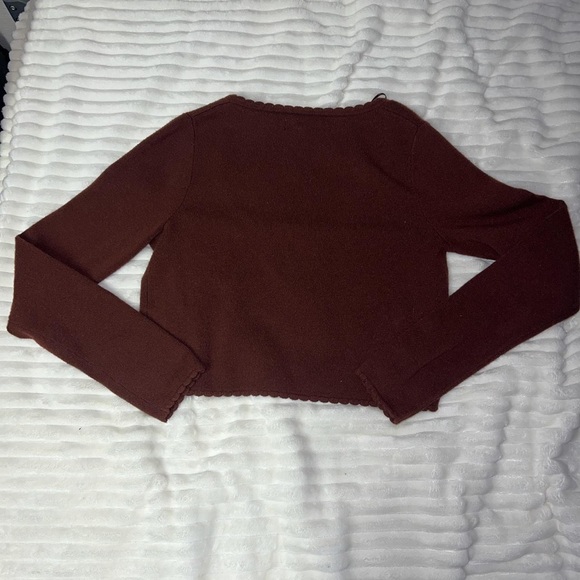 LA hearts brown front tie cardigan - Picture 2 of 2